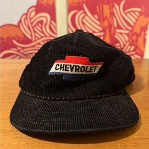 Chevrolet Black Corduroy Cap